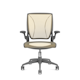Pinstripe Mesh Yellow World Task Chair, Fixed Arms, Gray Frame,Yellow,hi-res